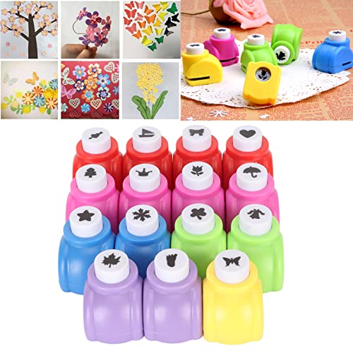 Hole Punch, 15Stuks Vorm Paper Hole Punch Set voor kinderen DIY stimuleren imagination Craft gaten Punch voor Scrapbooking Journaling Groeten 5