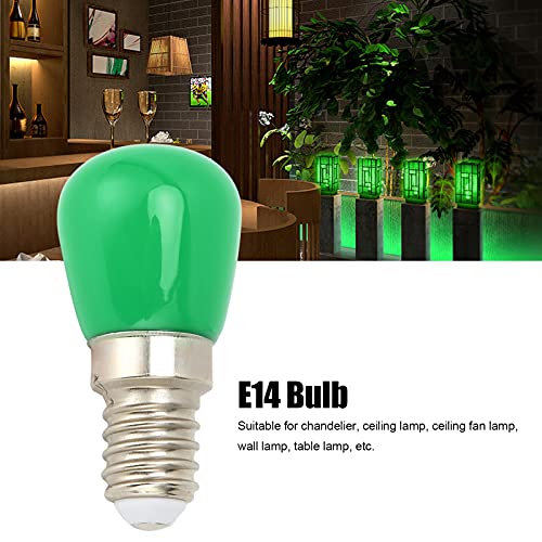 Lamp, E14 LED Bulb, 3W Light Bulb, 350lm Bulbs met 4 kleuren om uit te kiezen, voor plafond licht Wandlamp koelkast, Led huishoudlampen (GREEN) 5