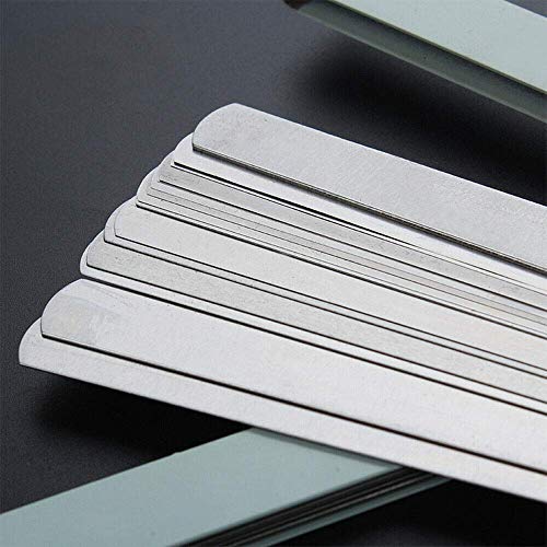 10 Blade Voeler Gauge, Roestvrij stalen Gap Meetinstrument Marked Metric Gauge (zak van 1) 300 x 14mm SILVER