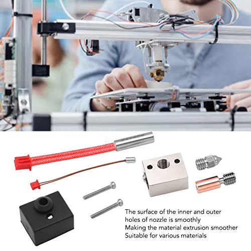 3D-printerhotend Kit Bimetal Heating Block Throat Tube Heater Nozzle Extruder Onderdelen voor Ender 3 S1 3