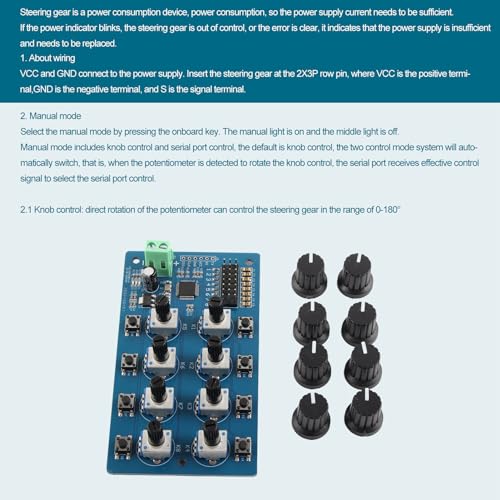 Servocontroller 8 Way Precise Button Control aan boord STM32 Steering met LED-indicator voor FUTABA Professional Accessoires 5