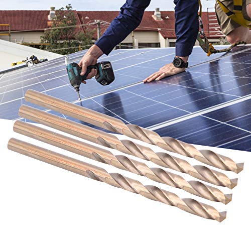 10 st Forets Hélicoidaux en Acier Haute Vitesse Forets HSS 4mm /4.5mm/5.5mm Outil de Forage pour Acier Inoxydable Plaque de Fer Bois (4.5mm) 3