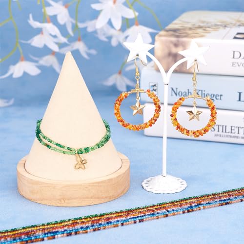 9 Strands 2mm ronde glazen kralen, kleine pony kralen, Facet kristalglas, Losse kralen voor doe-het-zelf ambachten, armbanden en sieraden maken