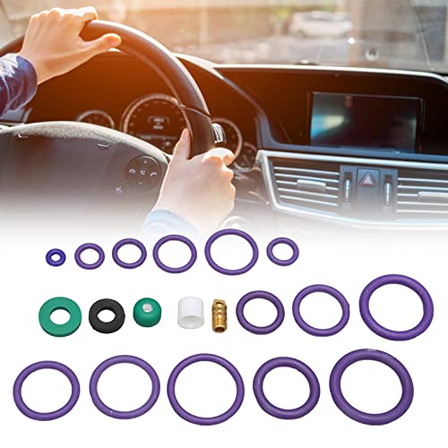 O-Ring Assortiment Set 225PCS Auto Airconditioning O-Ring Sealing Set 14 maten Assortiment met Wasmachine Spacer voor Machine-industrie