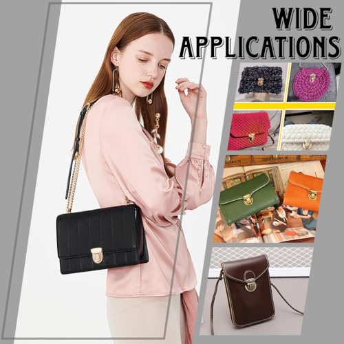 12 st 3 Kleuren Tuck Lock Sluiting, Wallet Thumb Locks Metal Lock Buckle Eend Tong Lock Sluitingen voor Portemonnee Bag Lederen handtas maken 5