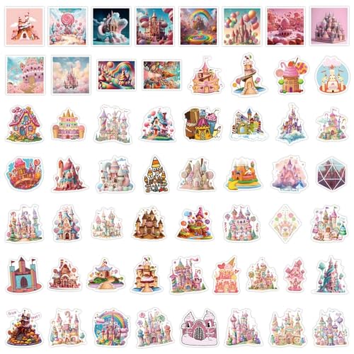 Kasteel Stickers voor tieners en volwassenen, 50 stuks, Lock Vinyl Sticker Set, Auto, Motorfiets, Fiets, Skateboard, Snowboard, Bagage, Laptop, Koffer, Helm, Motorfiets, Computer 4