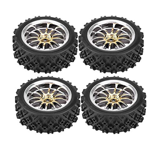 4 st/Set Rubberbanden voor RC Auto, Wiel en Rim voor RC 1:10 Auto (Goud)