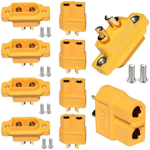 5 paar XT-60 Plugs + 5 paar XT60E-M Flush-Mount Plugs Lipo Battery Connectors 2pin Connector Kabelplug