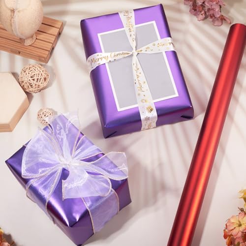 3M Metallic inpakpapier tissuepapier, mat cadeaupapier voor feest, bruiloft, verjaardag, afstuderen, cadeau, verpakking, inrichting, rood