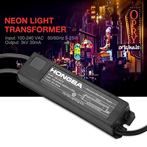 3KV Black HB - C02TE Neon Light Sign Electronic Transformer Power Supply 30mA 5-25W