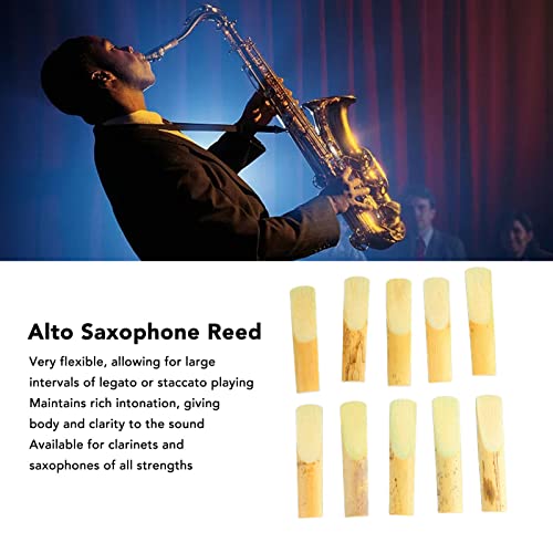10 stuks Alto Saxophone Reed, Alto Saxofoon Traditioneel Reed voor Alto Saxofoon Kracht (maat 3) 5