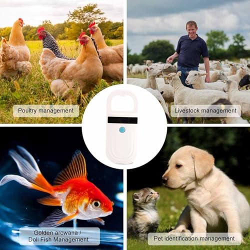 Microchipscanner Animal Reader OLED display met USB Dierenbeheer Interface