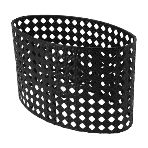 Oval Hollow Iron Lampshade, Gravure op metaal, Hollow Lampshade, Compatibel met vloerlampen, Tafellampen, Chandeliers (BLACK) 4