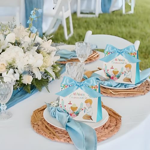 20 Dozen voor eerste communie, 11,5 x 4,5 x 10 cm, Cadeautassen voor communie voor kinderen, snoep, koekjes, Detail voor communie partij 5