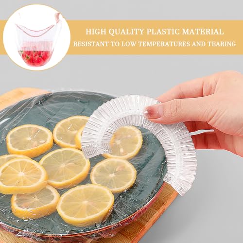 200 stuks Food Covers Plastic Stretch,Plastic Food Covers Elastische Food Covers Fresh Storage Bags Shrinkable Food Covers Food Storage Covers Deksels voor Fruit/Vegetabel/Meat 5