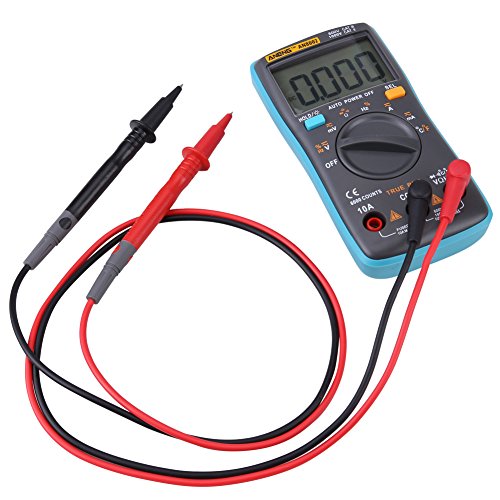 Digitale multimeter, AN8002 multimeter met automatische bereikselectie AC/DC Voltmeter Elektronische Ohm/Volt multimeter, stroom Multi Tester diode en continuity tester, 6000 Telwaarden 3