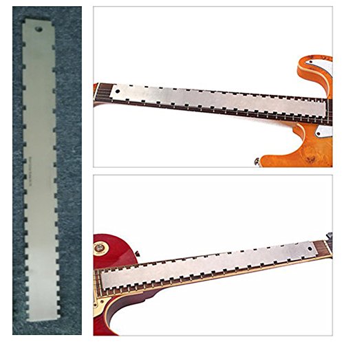 Gitaar Neck Leveling Tool - Gemarkeerde rechte rand voor het controleren van de rechtheid van Fretboard en Frets met roestvrij staal 3