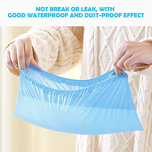 Plastic overschoenen, wegwerpschoenen, milieuvriendelijke overschoenen, waterdichte antislip stofhoezen, geschikt om schoenen, vloeren en tapijten schoon en netjes te houden 5