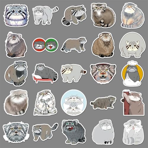 Manul Stickers voor tieners en volwassenen, 50 stuks, leuke Bunny, Vinyl Sticker Set, Auto, Motorfiets, Fiets, Skateboard, Snowboard, Bagage, Laptop koffer, Helm, Motorfiets, Computer 4