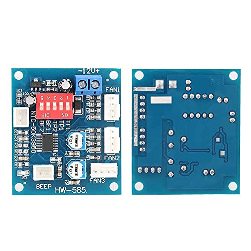 PWM Standalone Fan Controller DC 12V 4-Wire Thermostat, PWM Controller Fan Speed Controller met sensor, DIY Controller Modulebord voor PC Ventilator Temperatuurregelaar + Buzzle & Probe 4