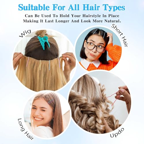 50 stuks gekleurd haar Clips klein 5,5 cm haar Clip kleurrijke Bobby Pins Wavy haarspeld Straight Hair Clip voor vrouwen metalen haarclip Haarclips Accessoires voor vrouwen 3