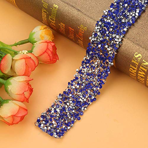 1yard 30mm Diamond Ribbon Wrap Roll Sparkle Crystal Rhinestone Ribbon Decoratie Kan gebruikt worden voor DIY decoratie activiteiten (Navy)