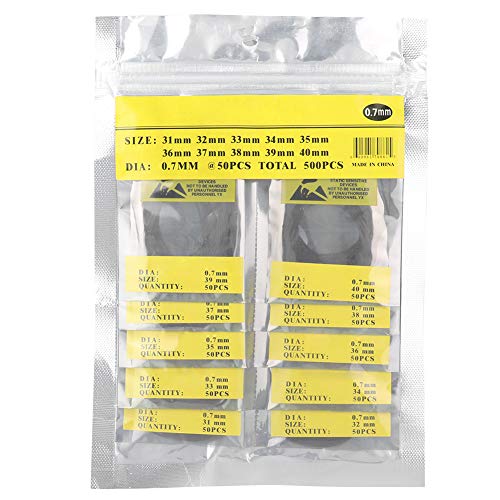 MM Horloge O-Ring, Larch Watch pakking, 30mm Horloge pakking, Horloge pakking Rubber O-Ring set 32mm 500st Bag O-Ring Rubber Seal horloge terug
