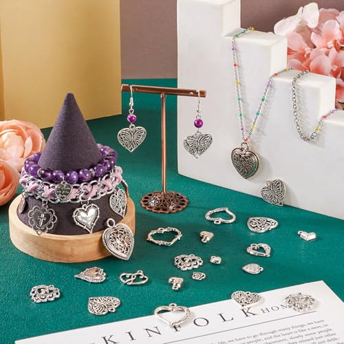 Tibetaanse Style Legering Charms Hangers voor armband ketting sieraden maken, Niet-precious Metaal, niet-edel metaal