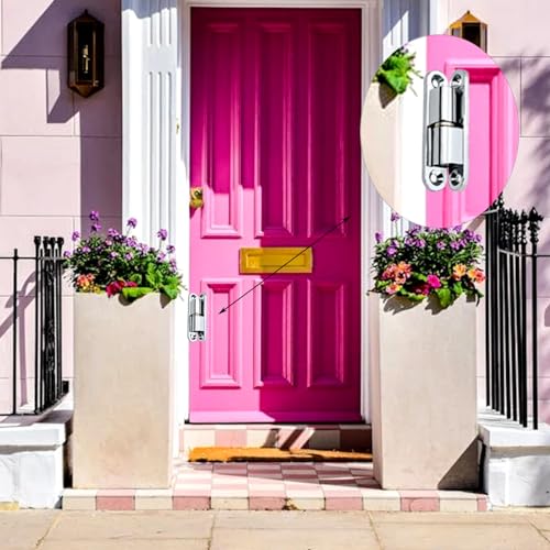 6 Stuks Room Door Deur Tie, Opvouwbare Blunt Scharnieren, Verdikking Hardware Deur Scharnieren, Deur Scharnier Op Strap Deur Band Kleine Vlag Scharnieren, voor Kasten, Ramen, Deuren 4