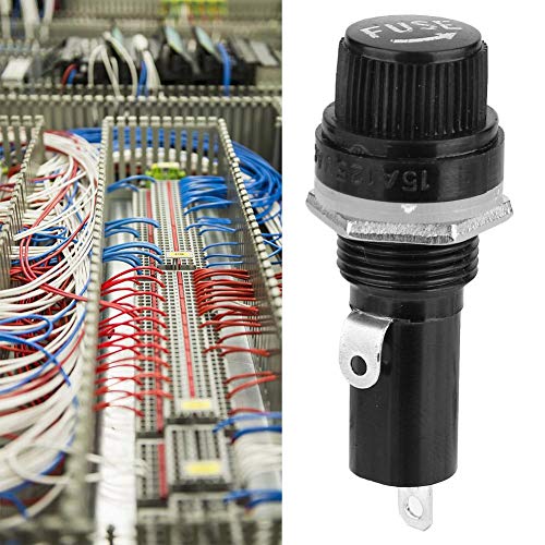 10 st. 6*30 Zwarte platte buis type paneel Montage Schroef, Cap Fuse houder Fuse houder, 10A 250V 4