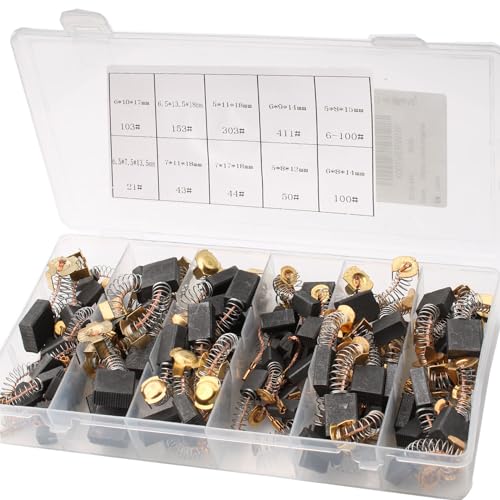 100st 10 maten elektrisch gereedschap koolstof borstels vervanging