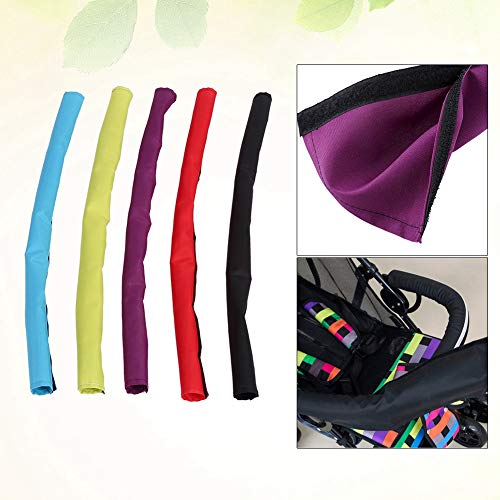 Baby kinderwagen Stof Handvat Bar Waterdichte Pushstoel Handvat Warmer Handschoenen Hoes Baby Peuter Pram Bumper Bar Handle Mouw zwart 3
