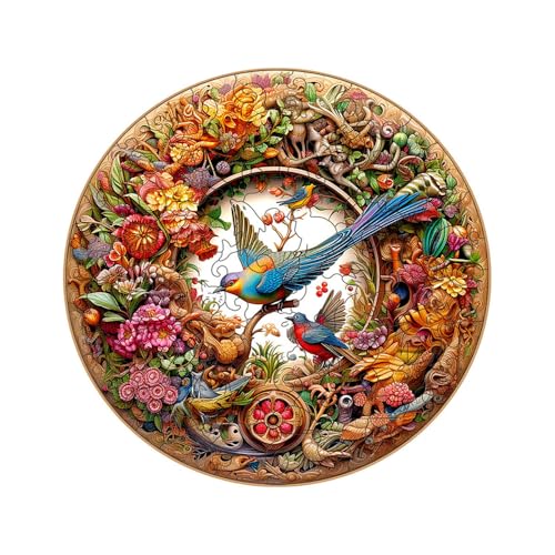 Houten puzzel, wijze vogel Houten puzzel voor volwassenen, houten puzzel met unieke vorm dieren, houten puzzel met dieren voor volwassenen