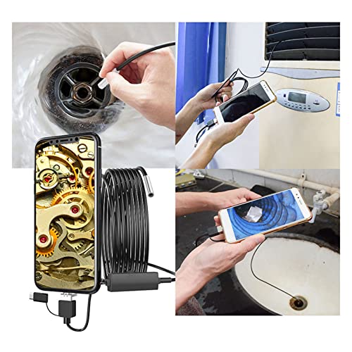 Waterdichte Endoscoop 3.9mm Endoscoop Plastic 3 In 1 Voor Typecel Telefoon 3.9mm Lens Hoge Definitie Waterdichte Endoscoop (1M Kabel) (3.5m Koord) 3
