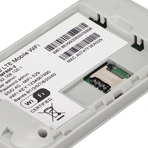 Draagbare WiFi Router voor reizen - 150Mbps 4G Internet Hotspot Box met SIM Kaart, High Speed voor Binnenlandse Zaken 5
