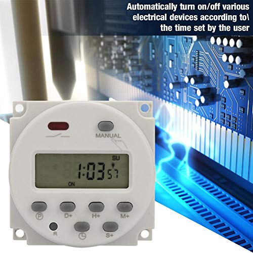 Mini programmeerbare tijdschakelaar, 1 seconde tot 168 uur, elektronische automatische tijdregeling, 5V 12V 24V 110V 220V, digitale wand/Panel Mounting Timer (5V DC)