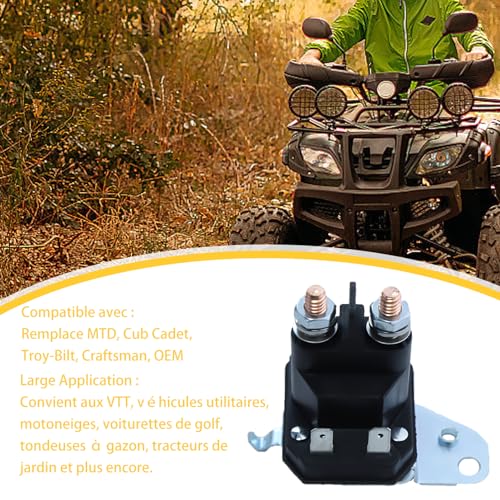 Starter Magnet, 12V grasmaaier Magnet Relay voor Cub Cadet XT1 XT2 Enduro RZT LT1 ZT1 ZT2 MTD Troy-Bilt Craftsman Yard Man Zero Turn Machines 725-06153A 725-06153