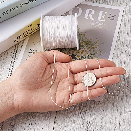 0.5mm gevlochten Nylon Wire White Silky Chinese knoop Cord Shamballa Macrame draad koord kralen String voor Kumihimo Macrame vriendschap armbanden maken 5