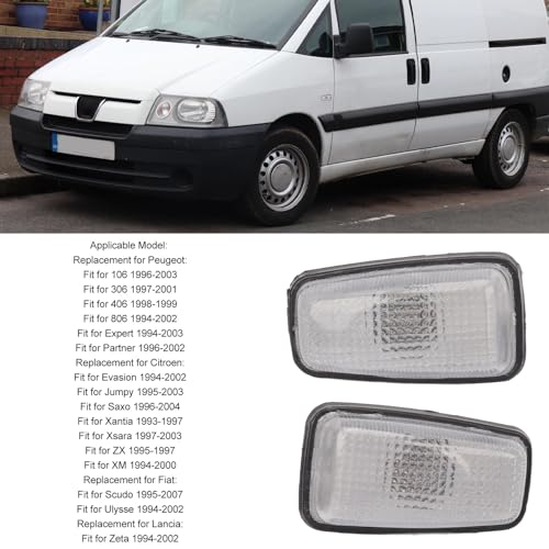 2 stuks LED-indicator Side Marker Lights, 632567, Herhaallicht, Geschikt voor 106, 306, 406, 806, Expert Partner, 12V, Verbeterde voertuigveiligheid 3