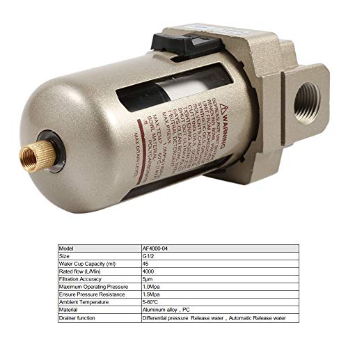1/2 inch water separator perslucht, luchtfilter compressor persluchtfilter waterfilter separator luchtregelaar filter compressor