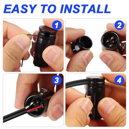 Soldeeradapter voor XLR microfoons, verguld, verstelbaar, rechte hoek, 3-polig, XLR stekker en stopcontact (2 stuks) 3