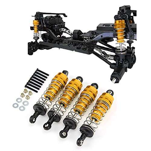 1/12 RC Shock Absorber Set 80mm, voor MN G500/BRABUS, metalen schok Absorber Damper Accessoires RC Auto Upgrade Onderdelen(Gold) 3