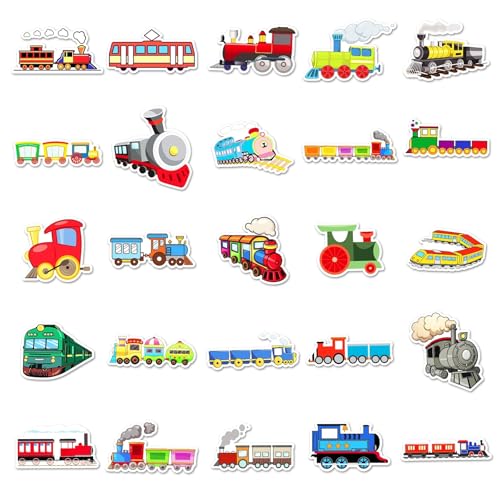 100 stuks Train Stickers voor tieners Volwassenen Waterdichte Vinyl Stickers Set voor Auto, Motorfiets, Fiets, Skateboard, Snowboard, Bagage, Laptop koffer, Helm, Motorfiets, Computer 3