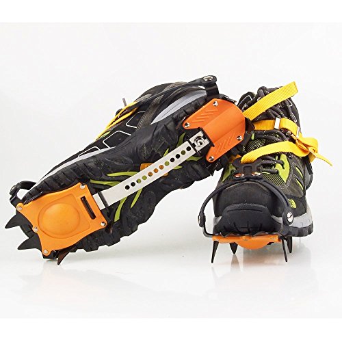 Ice Spikes, 10 tanden Ski gelaste ketting, Roestvrij staal, Universele Overlay, Elastische Sneeuwschoen Spikes, Geschikt voor buiten ski's, Ice, Wandelen, Bergsport, Lengte