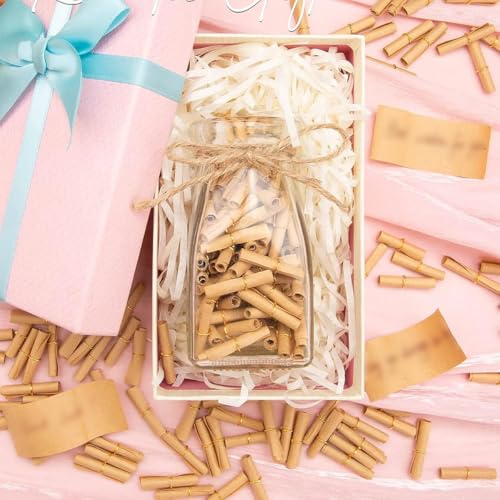 100 Stuks Antieke bericht Rolls, Vintage Kraft liefdesbrief, Wenspapier, Anniversary Decoraties, DIY Craft leveringen, bruiloft feestgeschenken, verjaardag dagboek 5