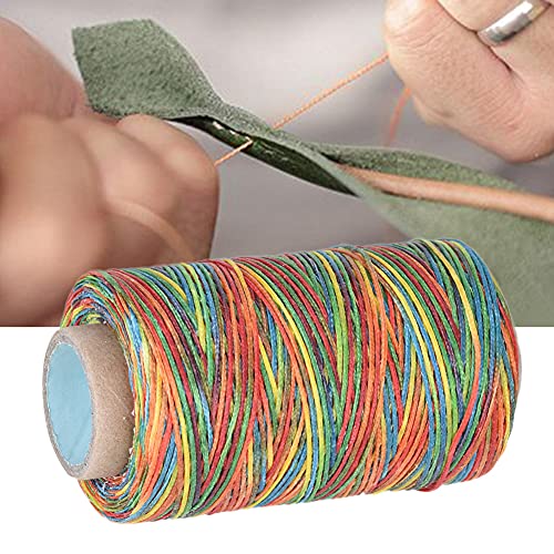 Kunstmatige Tendon Synthetische Tendon Hoge sterkte Polyester 250 Meters 150D Lederen Flat Naaien Thread Hand steken Waxed Thread (Natural Color) (Kleurrijk) 3