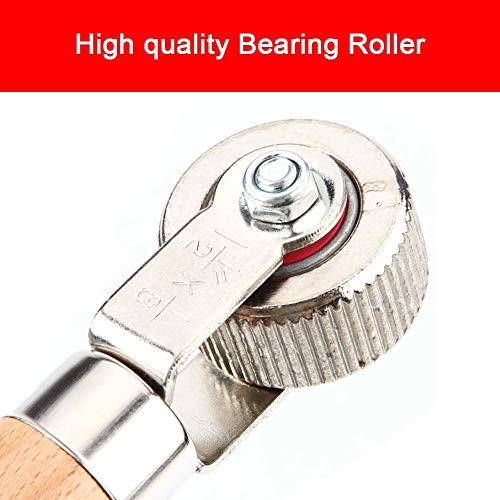 Patch Tire Repair Tool Autowiel Patch Tire Roller Grinding Tool Band Plaque Reparatie Stitcher Ball Bearing Roller voor Fiets Auto Motorfiets (Grote) 4