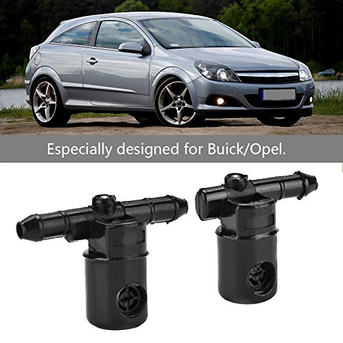 Windscherm Washer Spray Jet Kit, 2 stuks Windscherm Wasmachine Wasmachine 12782509 Compatibel met Opel Astra G + H, Corsa C + D, Tigra B Twin Top 4