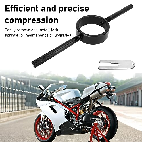 Gereedschap Kit voor motorfiets vork lente compressor, efficiënte compressie voor straatfietsen, veelzijdig met 6061 aluminium, Geschikt voor de meeste modellen 4