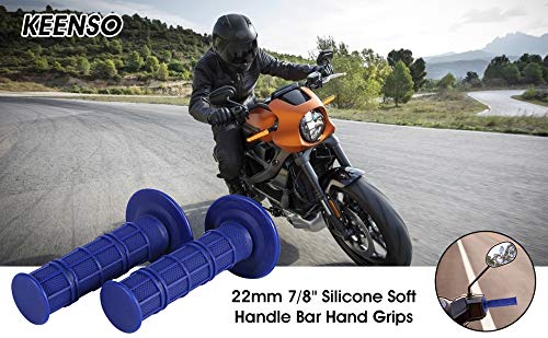 7/8" Motorhandgreep Grips non-slip Motorhandgrepen Motorfiets handgreep Bar Handgrepen 22mm Siliconen zacht voor Pit Dirt Bike
